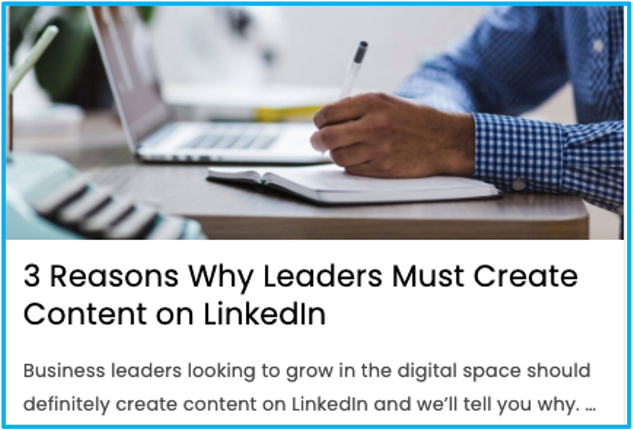 3 reasons why leaders must create content on LinkedIn
