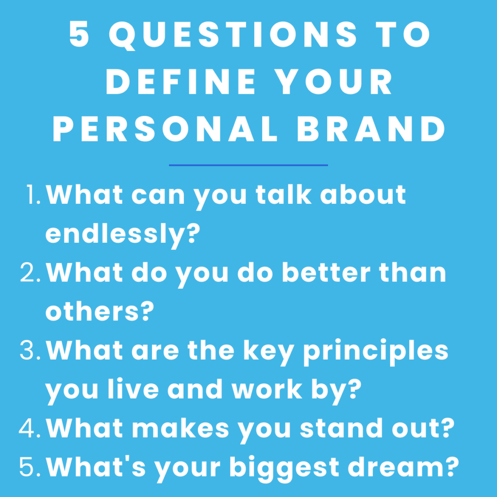 5 questions to define your personal brand