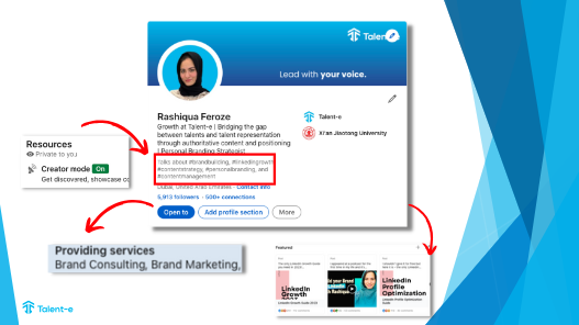 LinkedIn profile optimization for building an active personal brand and ranking higher in search