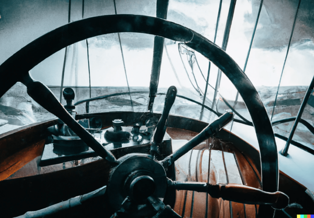 Ship Steering Wheel 